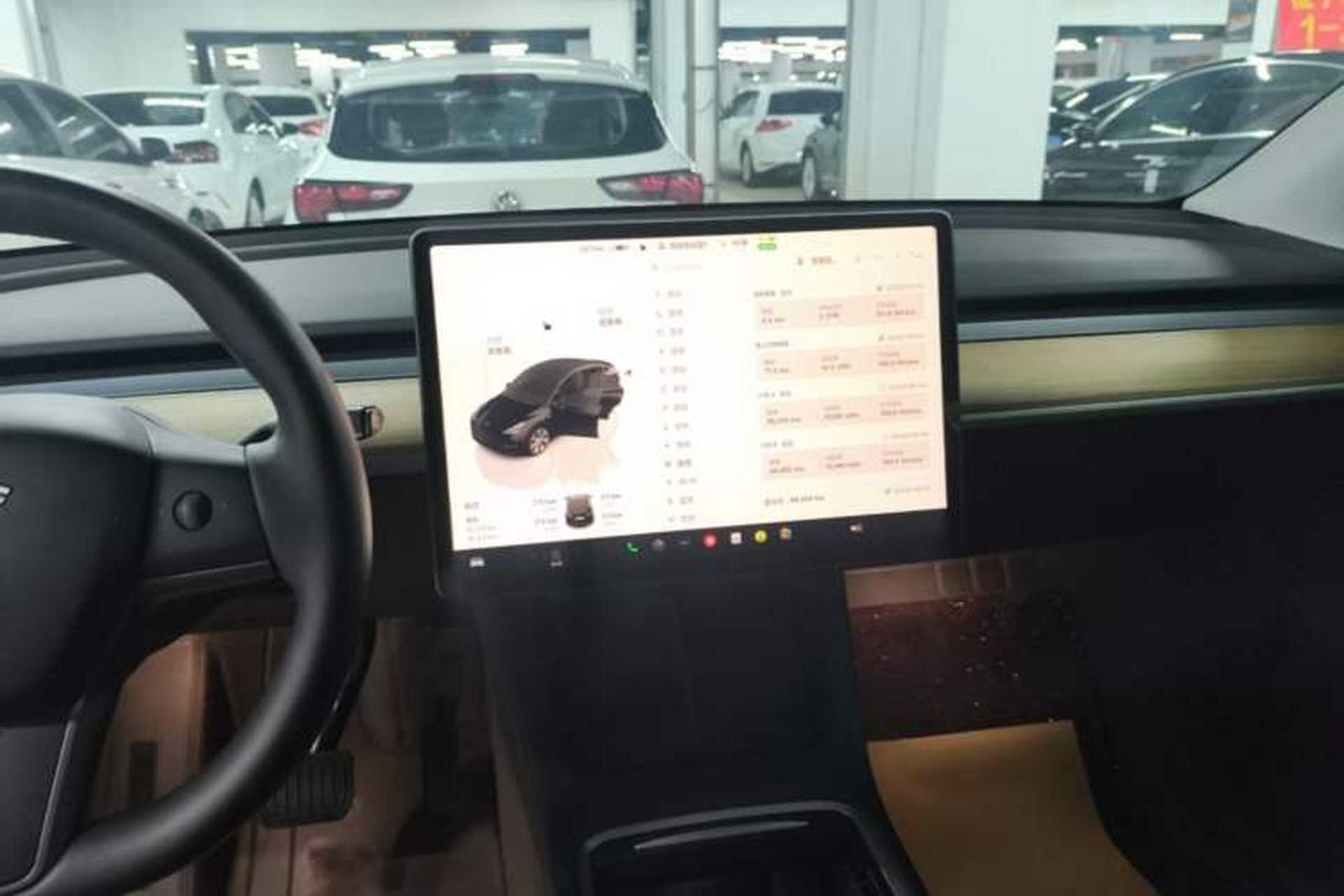 Used Tesla Model Y 2022 Revised Version Rear-Wheel Drive Audio And AC Panel