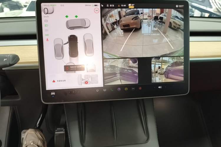 Used Tesla Model Y 2022 Revised Version Rear-Wheel Drive Audio And AC Panel