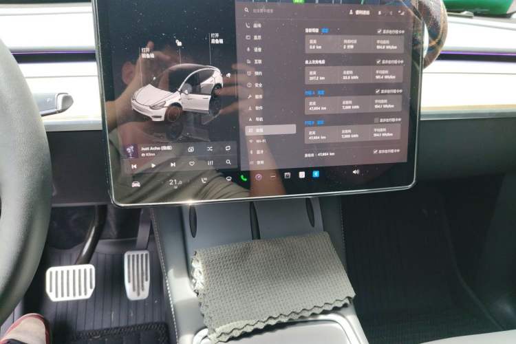 Used Tesla Model Y 2022 Revised Version Rear-Wheel Drive Audio And AC Panel