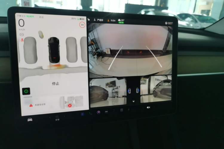 Used Tesla Model Y 2022 Revised Version Rear-Wheel Drive Audio And AC Panel