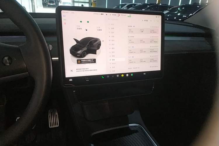 Used Tesla Model Y 2022 Revised Version Long-Range All-Wheel Drive Audio And AC Panel