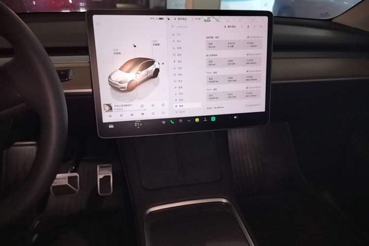 Used Tesla Model Y 2022 Revised Version Long-Range All-Wheel Drive Audio And AC Panel