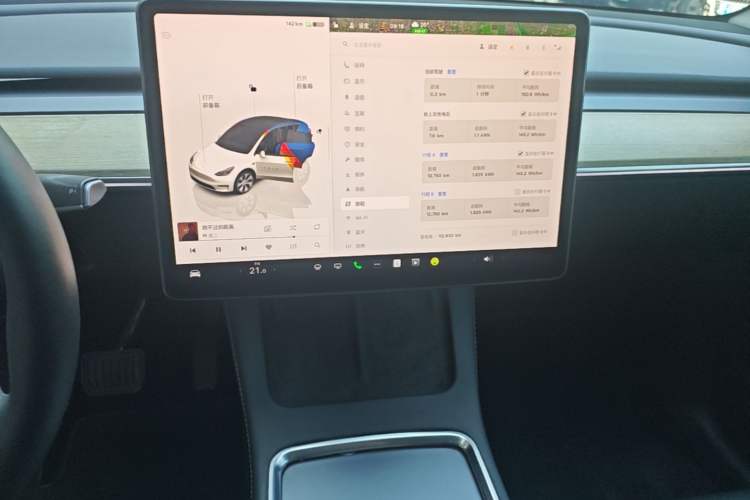 Used Tesla Model Y 2022 Revised Version Rear-Wheel Drive Audio And AC Panel