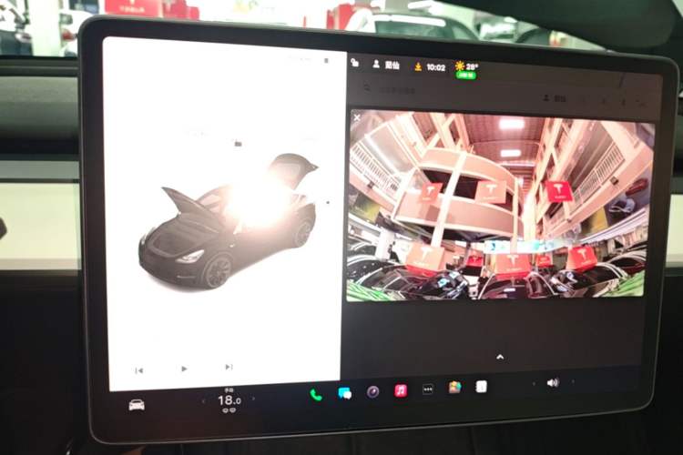 Used Tesla Model Y 2022 Revised Version Rear-Wheel Drive Audio And AC Panel