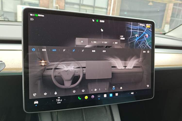 Used Tesla Model Y 2022 Revised Version Rear-Wheel Drive Audio And AC Panel