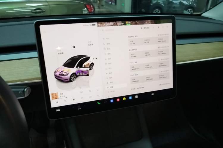 Used Tesla Model Y 2022 Revised Version Rear-Wheel Drive Audio And AC Panel