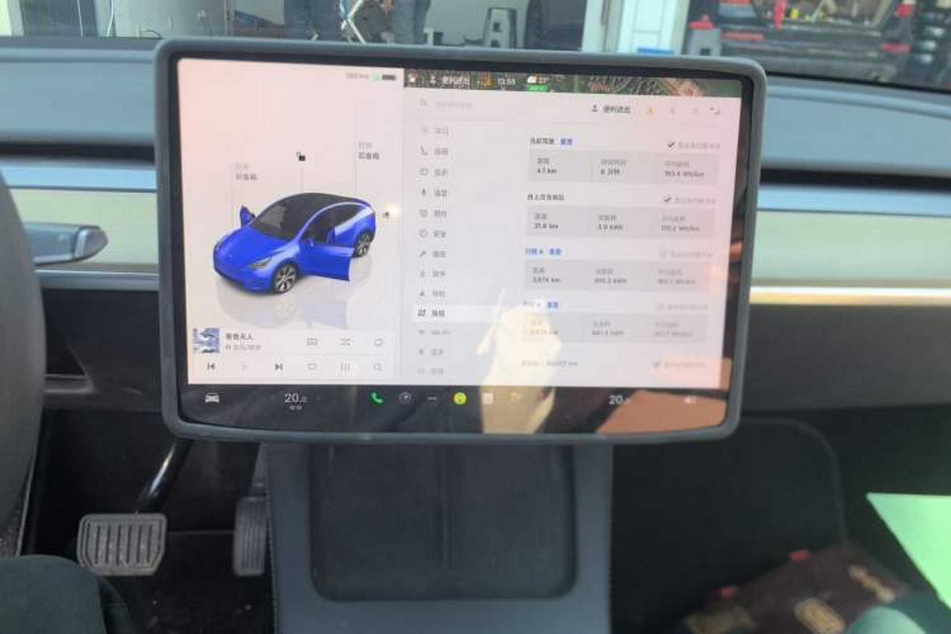 Used Tesla Model Y 2022 Revised Version Rear-Wheel Drive Audio And AC Panel
