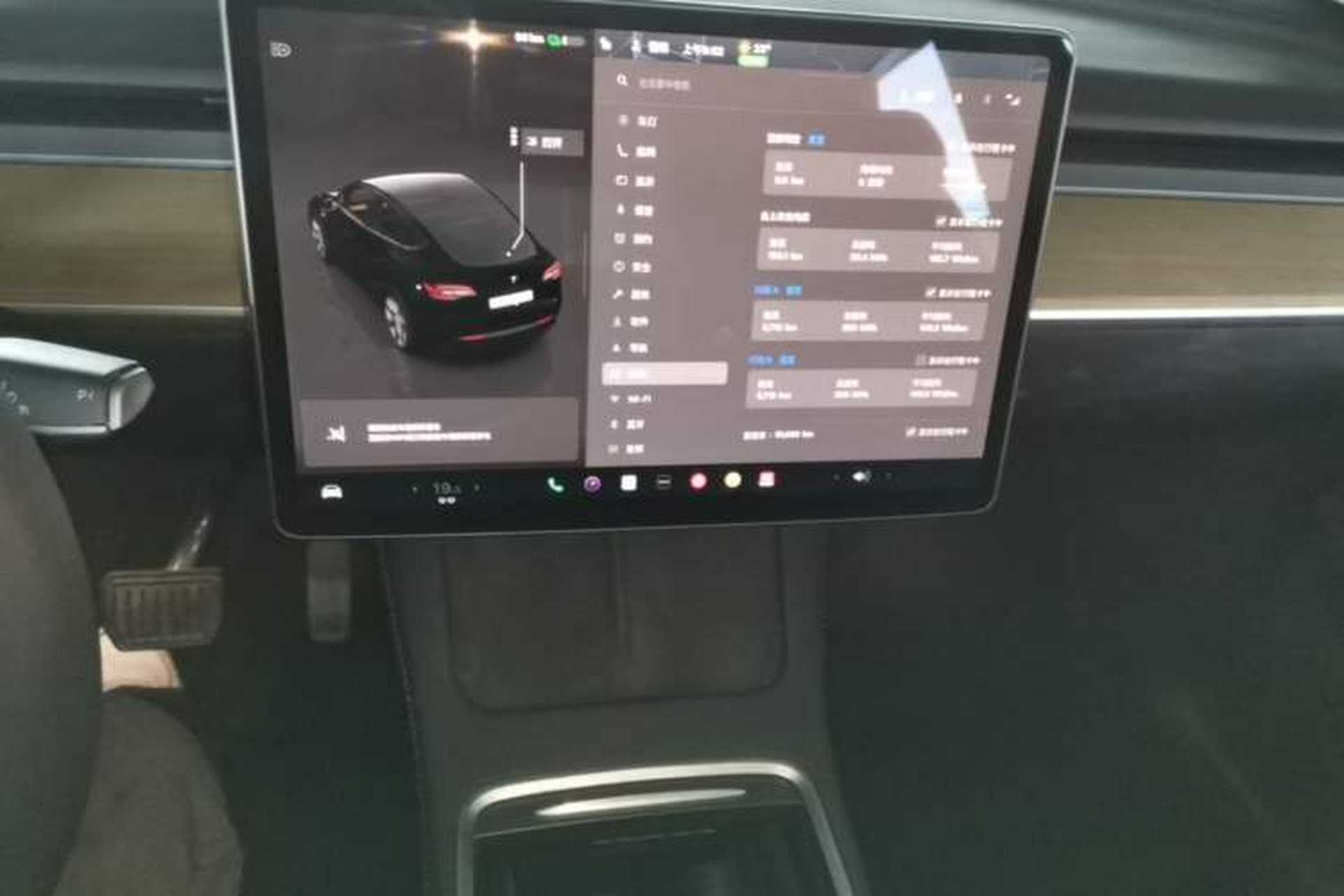 Used Tesla Model Y 2022 Revised Version Rear-Wheel Drive Audio And AC Panel