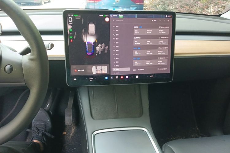 Used Tesla Model Y 2022 Revised Version Rear-Wheel Drive Audio And AC Panel