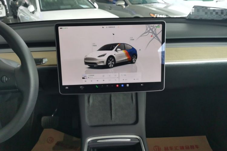 Used Tesla Model Y 2022 Revised Version Long-Range All-Wheel Drive Audio And AC Panel