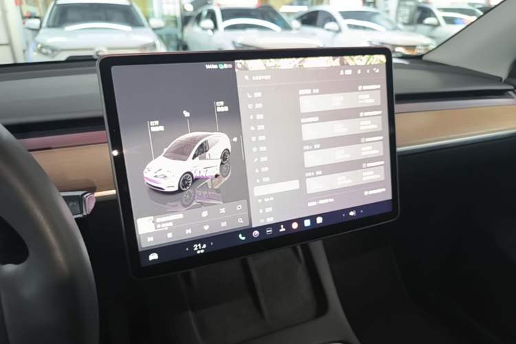 Used Tesla Model Y 2022 Revised Version Rear-Wheel Drive Audio And AC Panel