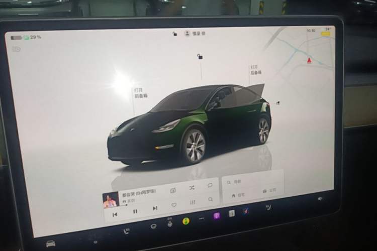Used Tesla Model Y 2022 Revised Version Rear-Wheel Drive Audio And AC Panel