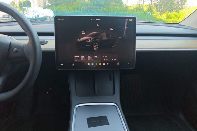 Used Tesla Model Y 2022 Revised Version Long-Range All-Wheel Drive Audio And AC Panel