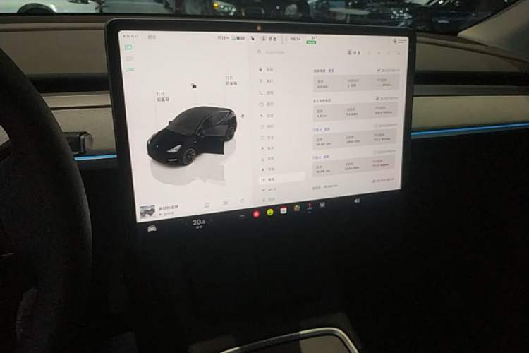Used Tesla Model Y 2022 Revised Version Rear-Wheel Drive Audio And AC Panel