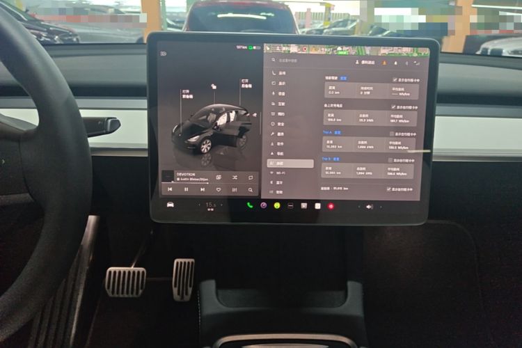 Used Tesla Model Y 2022 Revised Version Rear-Wheel Drive Audio And AC Panel