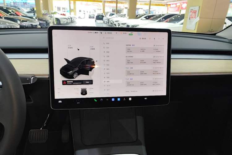 Used Tesla Model Y 2022 Revised Version Rear-Wheel Drive Audio And AC Panel