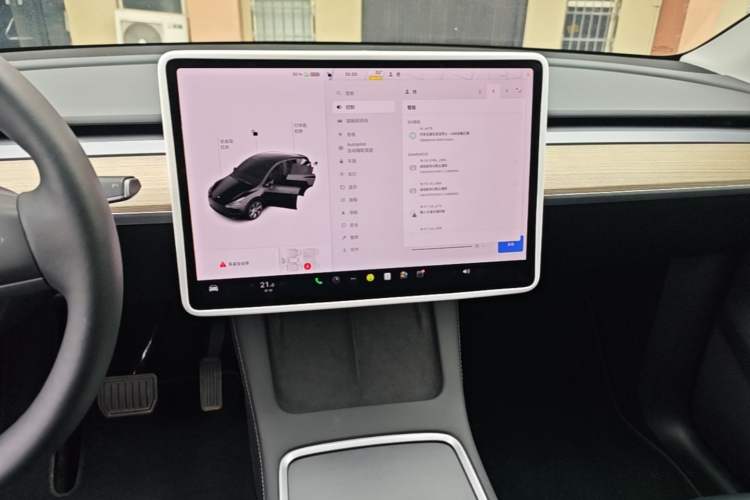 Used Tesla Model Y 2022 Revised Version Rear-Wheel Drive Audio And AC Panel
