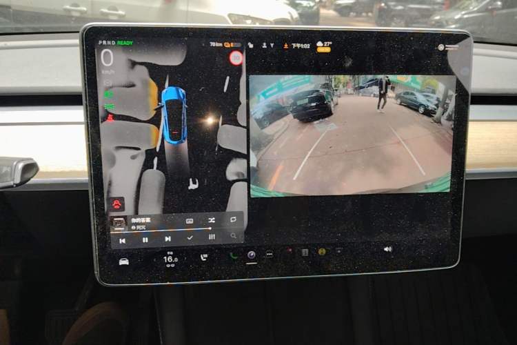 Used Tesla Model Y 2022 Revised Version Rear-Wheel Drive Audio And AC Panel
