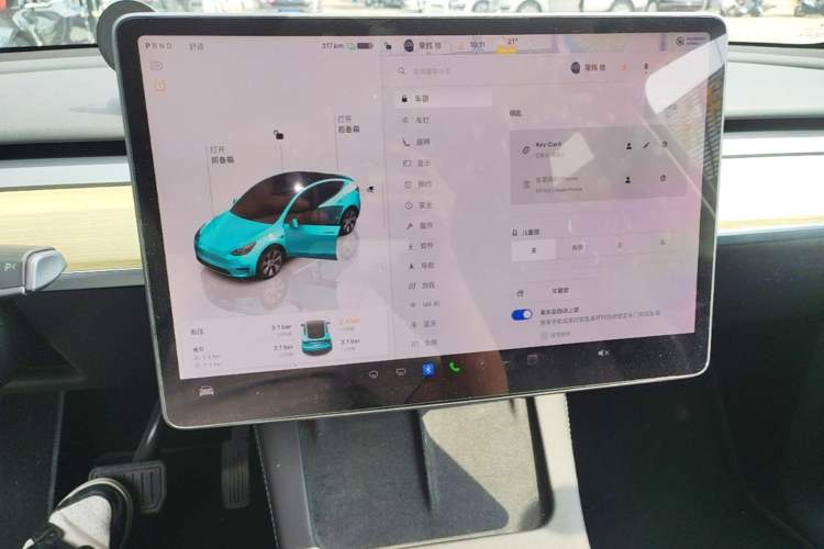 Used Tesla Model Y 2022 Revised Version Rear-Wheel Drive Audio And AC Panel