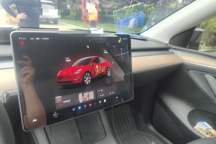 Used Tesla Model Y 2022 Revised Version Rear-Wheel Drive Audio And AC Panel