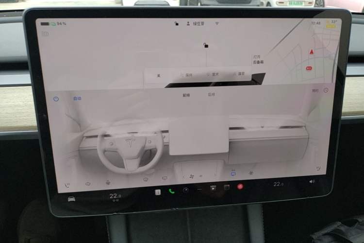Used Tesla Model Y 2022 Revised Version Rear-Wheel Drive Audio And AC Panel