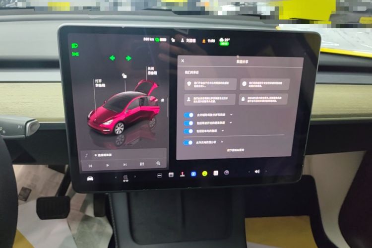 Used Tesla Model Y 2022 Revised Version Rear-Wheel Drive Audio And AC Panel