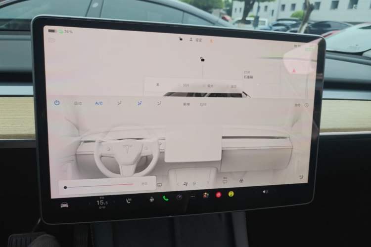 Used Tesla Model Y 2022 Revised Version Rear-Wheel Drive Audio And AC Panel