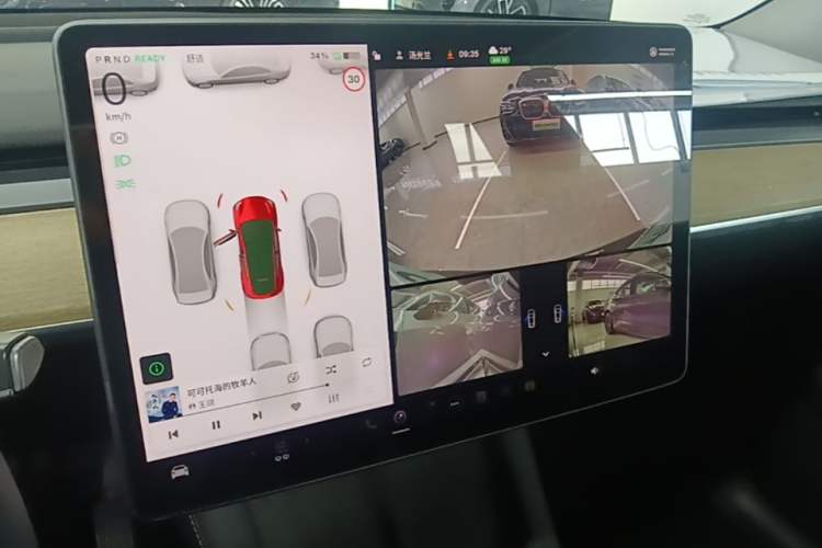 Used Tesla Model Y 2022 Revised Version Rear-Wheel Drive Audio And AC Panel
