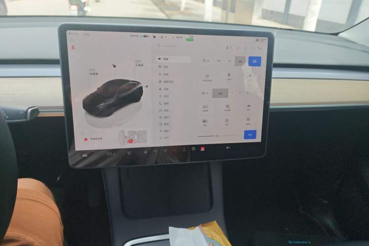 Used Tesla Model Y 2022 Revised Version Rear-Wheel Drive Audio And AC Panel