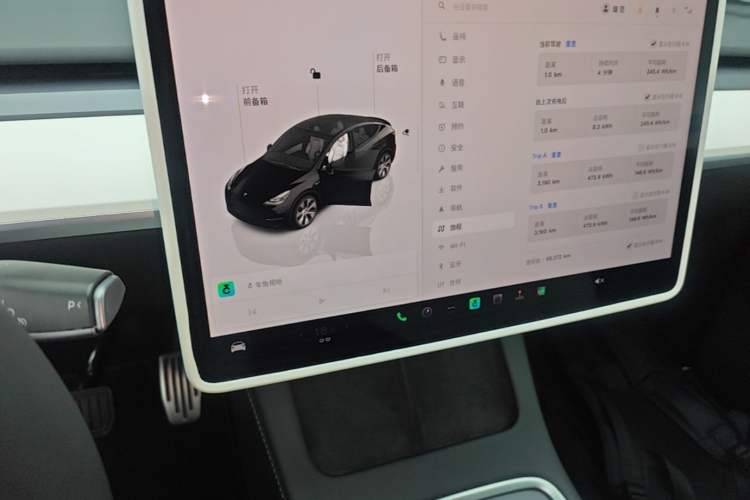 Used Tesla Model Y 2022 Revised Version Rear-Wheel Drive Audio And AC Panel