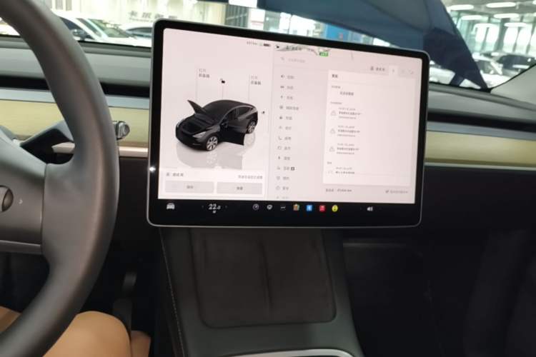 Used Tesla Model Y 2022 Revised Version Rear-Wheel Drive Audio And AC Panel