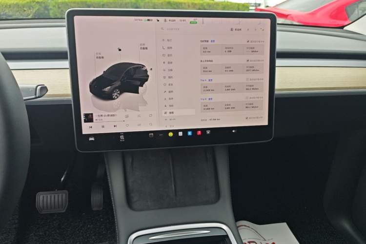 Used Tesla Model Y 2022 Revised Version Long-Range All-Wheel Drive Audio And AC Panel