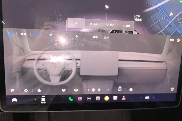 Used Tesla Model Y 2022 Revised Version Rear-Wheel Drive Audio And AC Panel