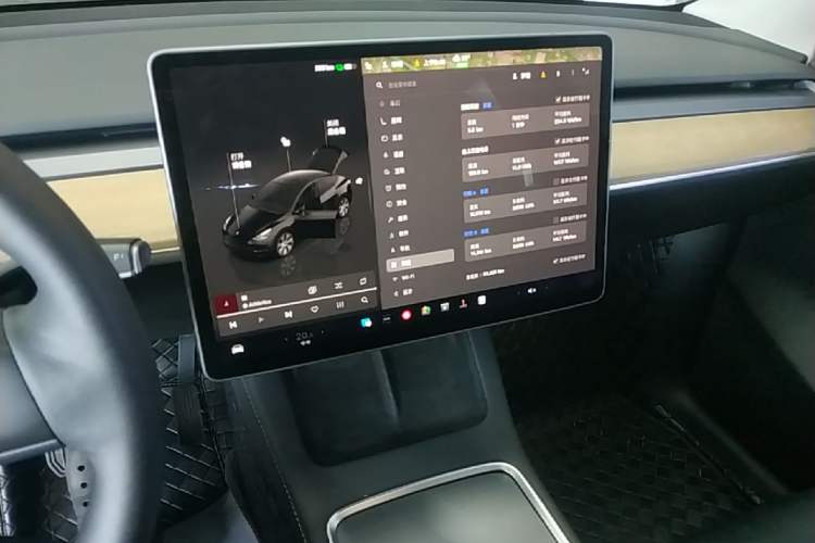 Used Tesla Model Y 2022 Revised Version Rear-Wheel Drive Audio And AC Panel