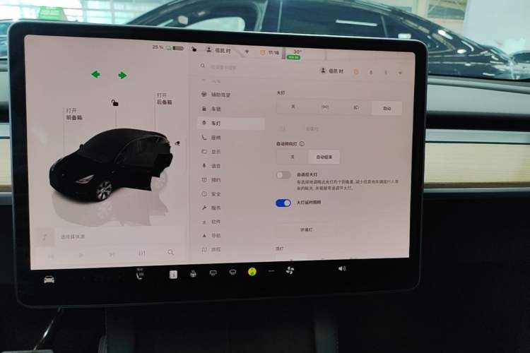Used Tesla Model Y 2022 Revised Version Rear-Wheel Drive Audio And AC Panel