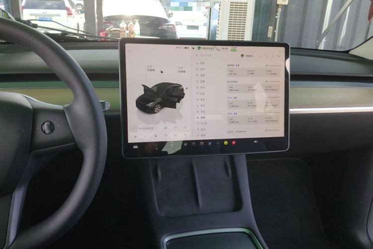 Used Tesla Model Y 2022 Revised Version Rear-Wheel Drive Audio And AC Panel