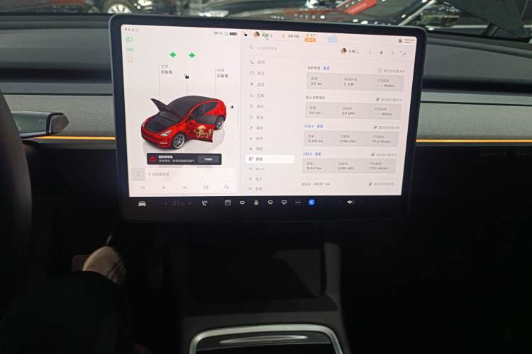 Used Tesla Model Y 2022 Revised Version Rear-Wheel Drive Audio And AC Panel
