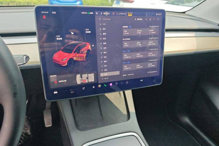 Used Tesla Model Y 2022 Revised Version Rear-Wheel Drive Audio And AC Panel