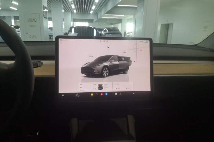 Used Tesla Model Y 2022 Revised Version Long-Range All-Wheel Drive Audio And AC Panel