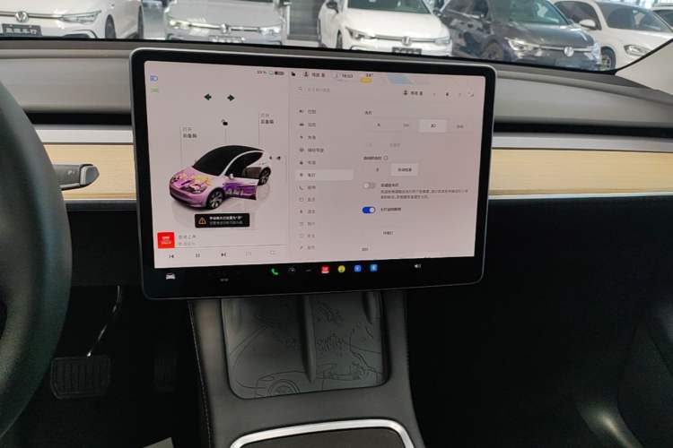 Used Tesla Model Y 2022 Revised Version Rear-Wheel Drive Audio And AC Panel