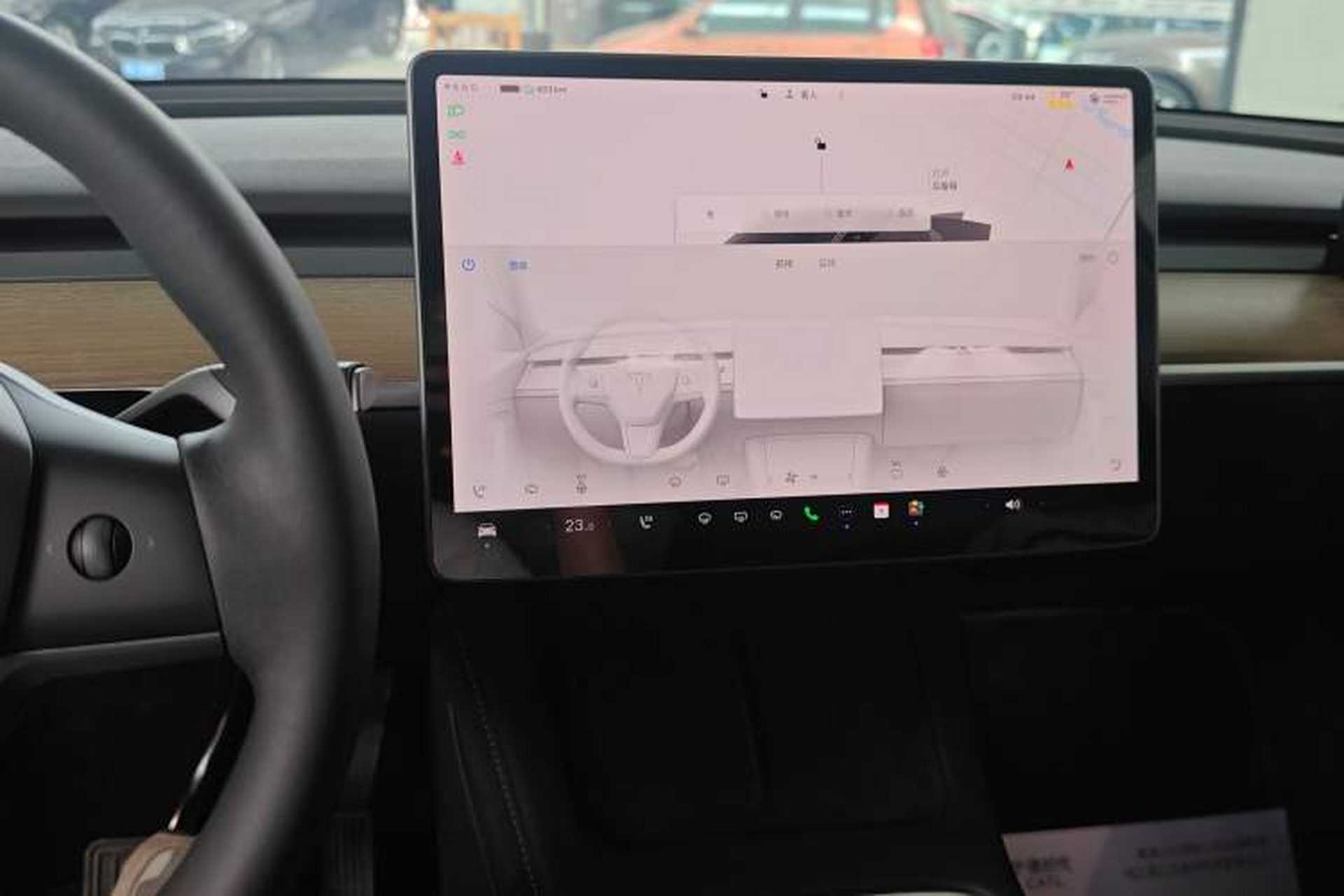 Used Tesla Model Y 2022 Revised Version Rear-Wheel Drive Audio And AC Panel
