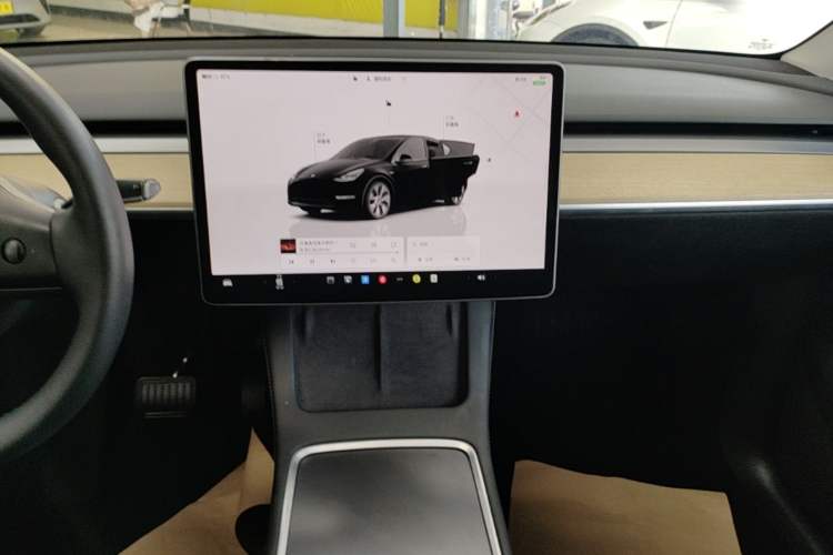 Used Tesla Model Y 2022 Revised Version Rear-Wheel Drive Audio And AC Panel