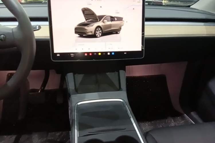 Used Tesla Model Y 2022 Revised Version Rear-Wheel Drive Audio And AC Panel