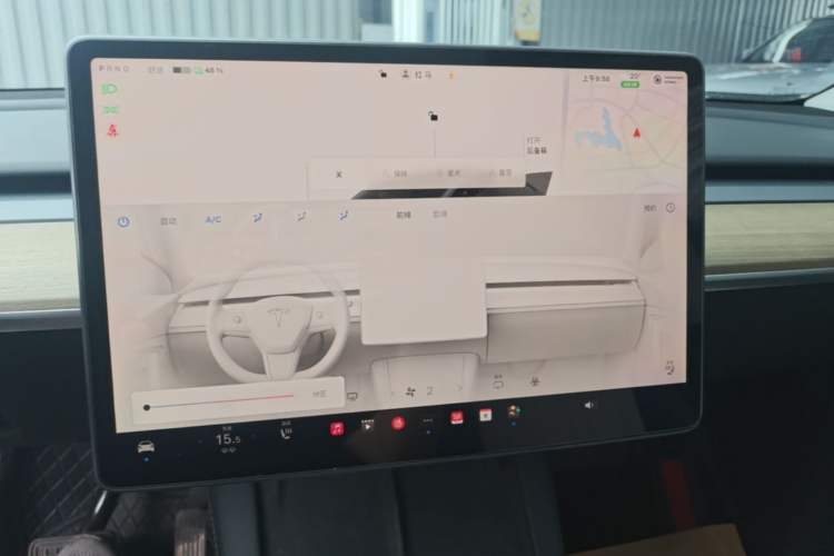 Used Tesla Model Y 2022 Revised Version Rear-Wheel Drive Audio And AC Panel