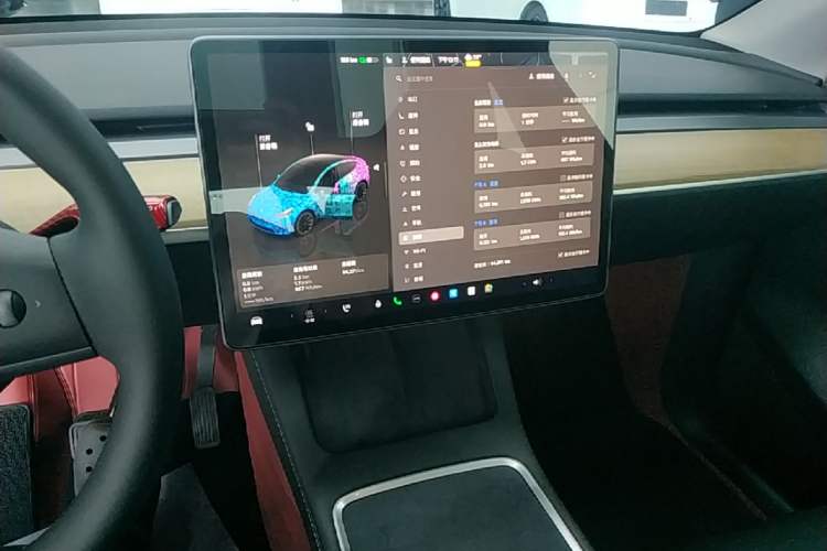 Used Tesla Model Y 2022 Rear-Wheel-Drive Version Audio And AC Panel