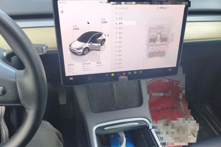 Used Tesla Model Y 2022 Revised Version Rear-Wheel Drive Audio And AC Panel