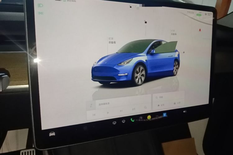 Used Tesla Model Y 2022 Revised Version Rear-Wheel Drive Audio And AC Panel