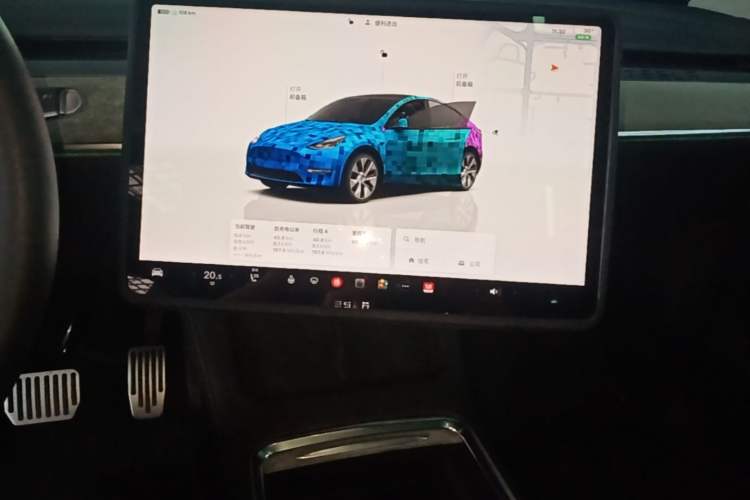 Used Tesla Model Y 2022 Revised Version Rear-Wheel Drive Audio And AC Panel