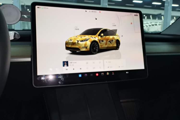Used Tesla Model Y 2022 Revised Version Rear-Wheel Drive Audio And AC Panel