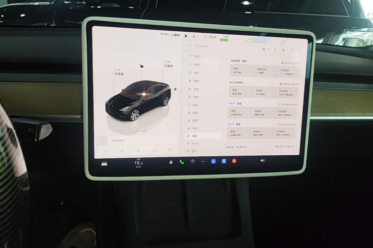 Used Tesla Model Y 2022 Revised Version Rear-Wheel Drive Audio And AC Panel